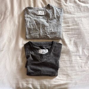 Reigning Champ 2 pack Gray Crew Neck T-Shirt